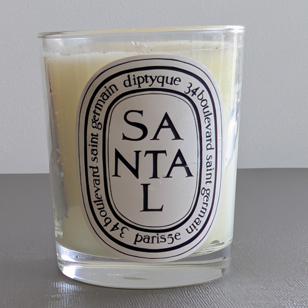 Diptyque Santal Candle with Cream Wax